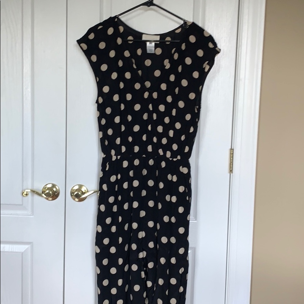 Anthropologie Polka Dot Jumpsuit